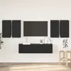 vidaXL Vidaxl Ensemble Meuble Tv 6 Pcs Chêne Noir 60 X 30 X 30 Cm