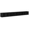 vidaXL Meuble TV 3 pcs Chêne noir 37 x 35 x 107.5 cm Bois stratifié