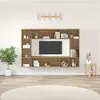 vidaXL Ensemble meuble TV 4 pcs Marron 37 x 37 x 142.5 cm