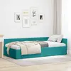 vidaXL Cadre de lit d'angle Autre Turquoise 100 x 200 cm
