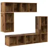 vidaXL Vidaxl Ensemble Meuble Tv 4 Pcs Vieux Bois Bois D'ingénierie