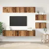 vidaXL Ensemble meuble TV Montage mural Bois ancien Bois d'ingénierie