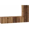 vidaXL Vidaxl Ensemble Meuble Tv 3 Pcs Bois Ancien 150.5 X 30 X 90 Cm
