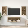 vidaXL Ensemble de meubles TV chêne artisanal 37 x 37 x 107 cm
