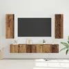 vidaXL Vidaxl Ensemble Meuble Tv 4 Pcs Bois Ancien 30,5 X 30 X 90 Cm