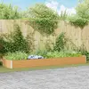 vidaXL Jardinière surélevée 390 x 100 x 36 cm Acier galvanisé