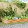 vidaXL Jardinière surélevée 485 x 100 x 36 cm Acier galvanisé