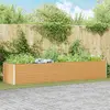 vidaXL Jardinière surélevée 390 x 100 x 68 cm Acier galvanisé