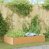vidaXL Jardinière surélevée 195 x 100 x 36 cm Acier galvanisé