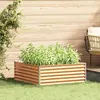 vidaXL Jardinière surélevée 98 x 100 x 36 cm Acier galvanisé