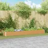 vidaXL Jardinière surélevée 390 x 50 x 36 cm Acier galvanisé