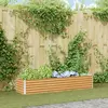 vidaXL Jardinière surélevée 195 x 50 x 36 cm Acier galvanisé