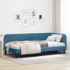 vidaXL Cadre de lit d'angle avec tête de lit Bleu 100 x 200 cm Velours