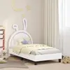 vidaXL Children's Bed Frame with Headboard Blanc 80 x 160 cm PU