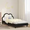 vidaXL Cadre de lit avec tête de lit Noir 90 x 200 cm PU