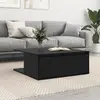 vidaXL Table basse Chêne noir 80 x 80 x 31 cm Bois d'ingénierie