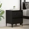 vidaXL Cabinet de chevet Chêne noir 40 x 35 x 50 cm Bois d'ingénierie