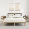 vidaXL Table de nuit flottante 2 pcs Chêne artisanal 40 x 31 x 28 cm