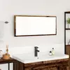 vidaXL Miroir de salle de bain Bois ancien Bois d'ingénierie, Verre
