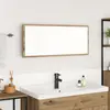 vidaXL Miroir de Salle de Bain Chêne Artisan Bois d'ingénierie, Verre