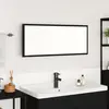 vidaXL vidaXL Miroir salle de bain Chêne noir Verre, MDF Grand Miroir