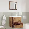 vidaXL Cabinet de salle de bain Bois Ancien 41 x 38,5 x 45 cm