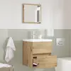 vidaXL Cabinet de salle de bain Chêne artisanal 41 x 38,5 x 45 cm