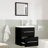 vidaXL Cabinet de salle de bain Chêne Noir 41 x 38,5 x 48 cm