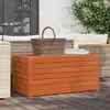 vidaXL Boîte de Rangement avec stockage Brun cire 101 x 50,5 x 46,5 cm
