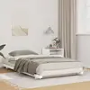 vidaXL Cadre de lit Blanc 80 x 220 cm Pin massif