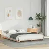vidaXL Cadre de lit Marron 140 x 220 cm Pin massif 873130