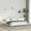 vidaXL Cadre de lit Blanc 140 x 220 cm Pin massif 873131