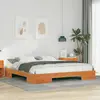 vidaXL Cadre de lit Marron 200 x 200 cm