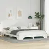 vidaXL Cadre de lit Blanc 160 x 220 cm Pin massif