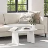 vidaXL Table basse Blanc 80 x 40 x 35 cm Bois de pin massif