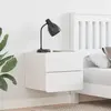vidaXL Vidaxl Table De Chevet 2 Pcs Blanc 39 X 34 X 33 Cm Pin Massif