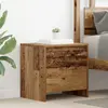 vidaXL Cabinet de chevet Vieux bois 45 x 34 x 44.5 cm