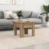 vidaXL Table Basse Chêne artisan 55 x 55 x 42 cm