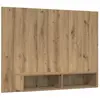 vidaXL Meuble TV mural Chêne artisan 120 x 23,5 x 90 cm