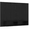 vidaXL Meuble TV mural Chêne Noir 120 x 23,5 x 90 cm Bois d'ingénierie