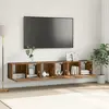 vidaXL Ensemble de Cabinet TV Bois Ancien Bois Standard Rangement