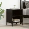 vidaXL Cabinet de chevet 2 pcs Chêne noir 40 x 30 x 50 cm