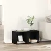 vidaXL Meuble TV 2 pcs Noir 37 x 35 x 37 cm Bois d'ingénierie