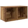vidaXL Meuble TV avec stockage Vieux bois Bois d'ingénierie