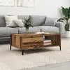vidaXL Table basse Bois ancien 90 x 60 x 35 cm Bois d'ingénierie