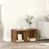 vidaXL Meuble TV 2 pcs Marron 37 x 35 x 37 cm Bois d'ingénierie