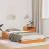 vidaXL Cadre de lit Marron cire 75 x 190 cm Bois massif en pin