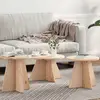 vidaXL Table basse 3 pcs Naturel 49 x 49 x 30 cm Bois de pin massif