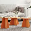 vidaXL Table basse 3 pcs Brun cire 49 x 49 x 30 cm Bois de pin massif