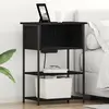 vidaXL Cabinet de chevet Chêne noir 55 x 31 x 76 cm Bois d'ingénierie